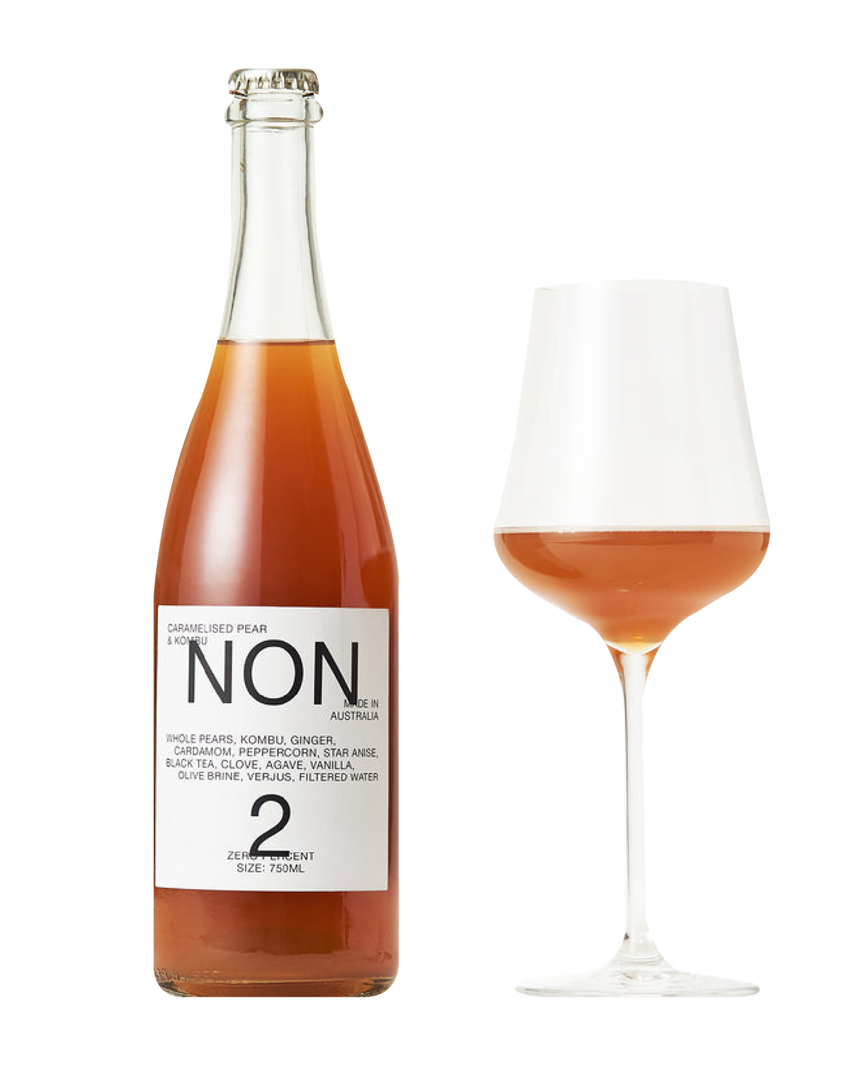 NON2 Non Alcoholic Caramelised Pear & Kombu Non Alcoholic 750mL The