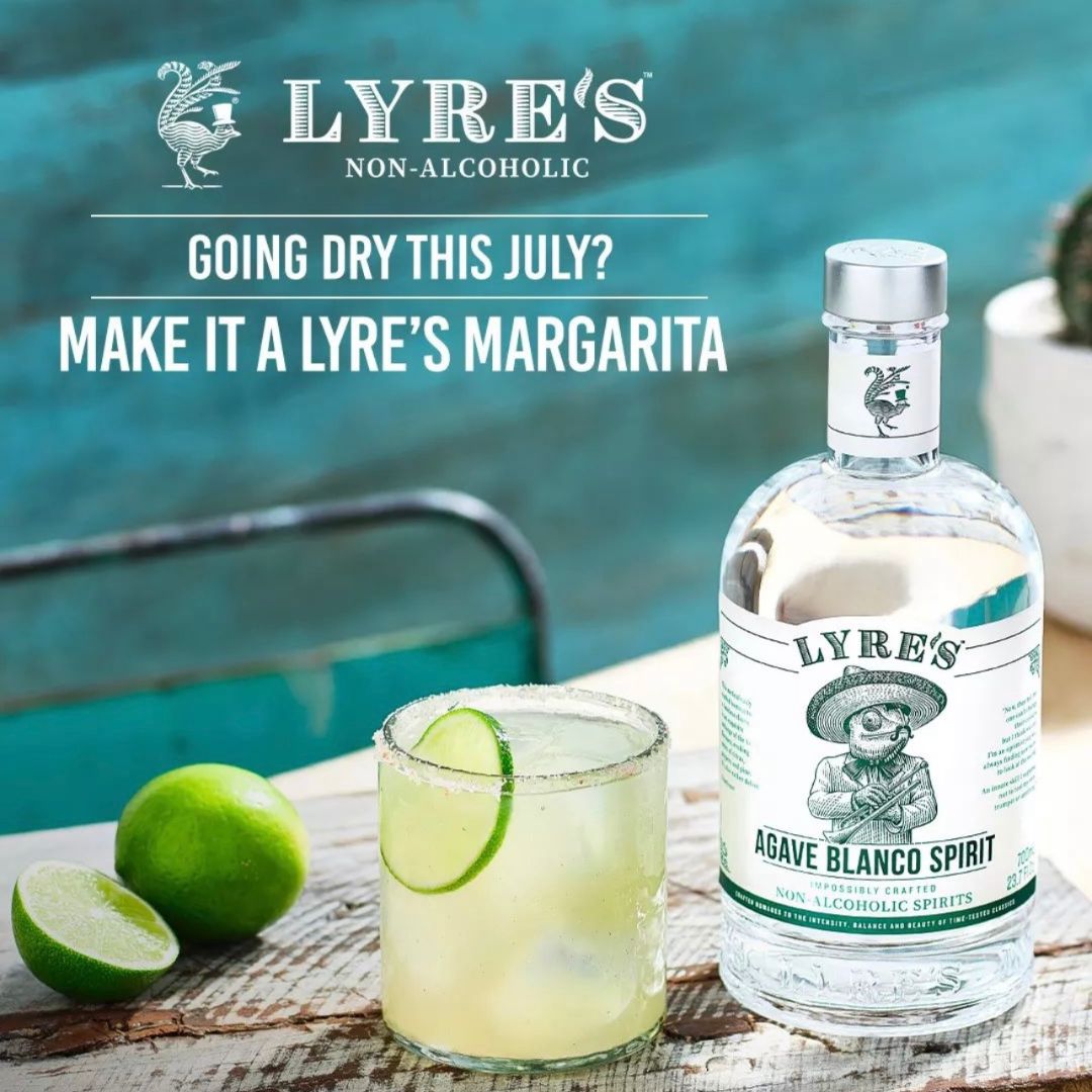 Spicy Non-Alcoholic Margarita with Lyre's Agave Blanco for Dry July