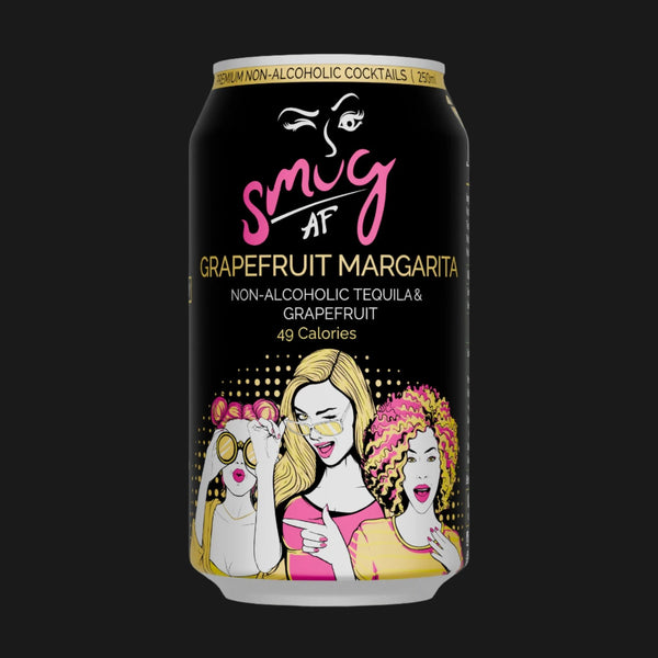 Smug AF Non Alcoholic Grapefruit Margarita Limited Edition - Non Alcoholic 250mL