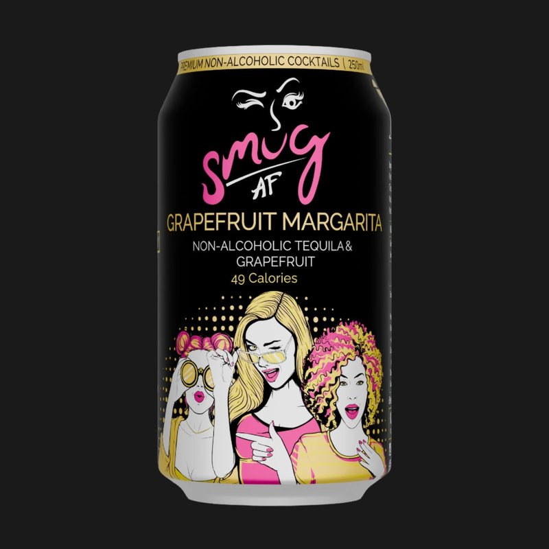 Smug AF Non Alcoholic Grapefruit Margarita Limited Edition - Non Alcoholic 250mL