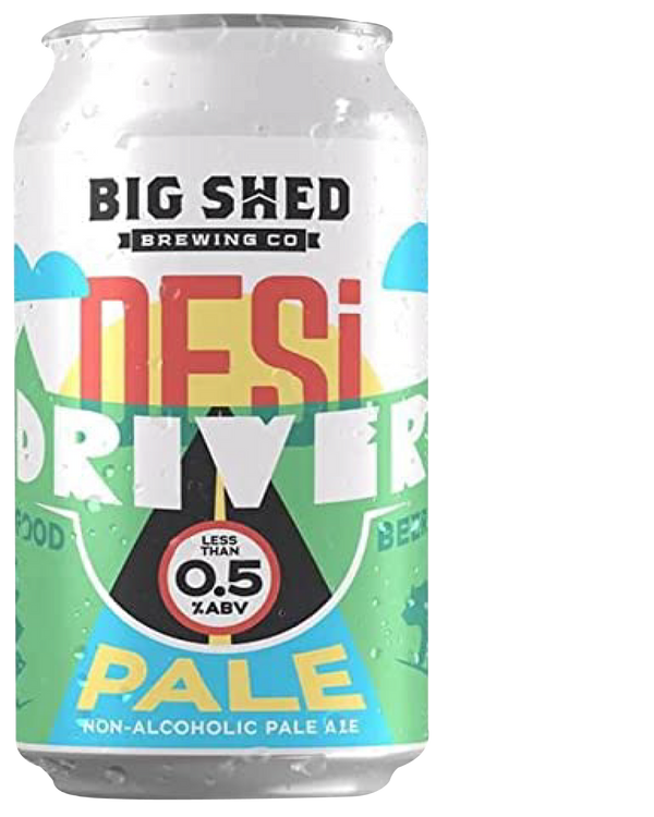 Big Shed Desi Driver Pale Ale - Non Alcoholic 375mL