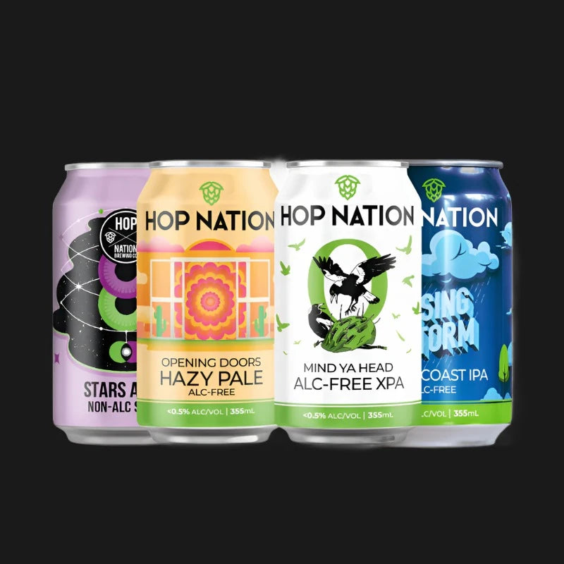 Hops Nation Mixed 4 Pack - Non Alcoholic 375mL
