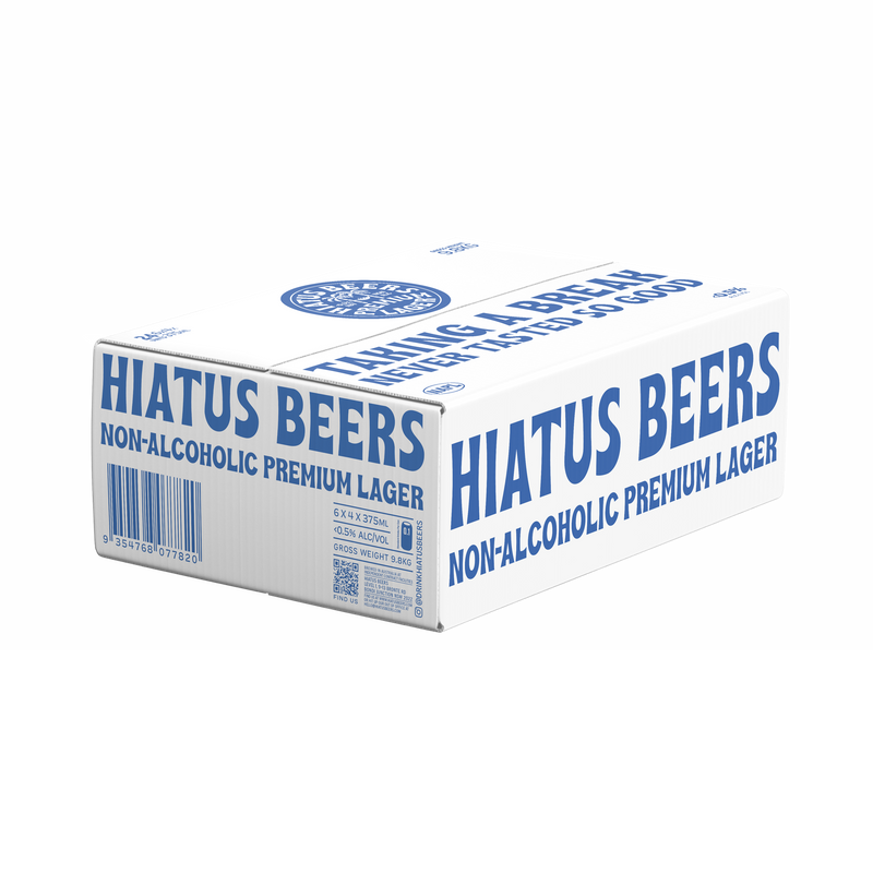 Hiatus Non Alcoholic Premium Lager  - Non Alcoholic 375mL