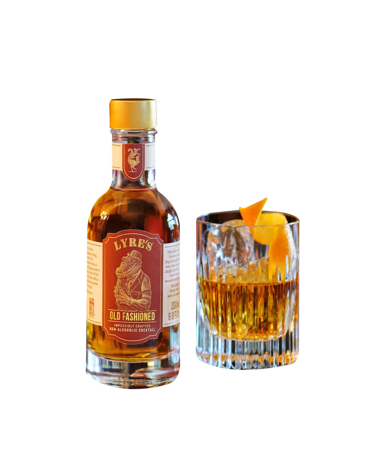 Lyre's Non Alcoholic Old Fashioned Premixed Drinks 200mL The Non