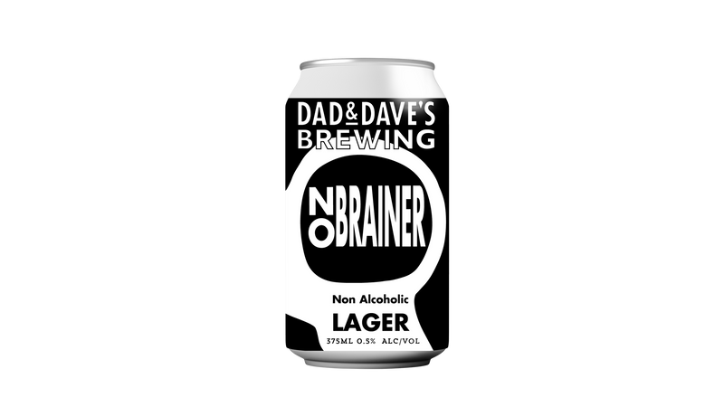 Dad and Dave's Brewing No Brainer Non Alcoholic Lager - 375mL