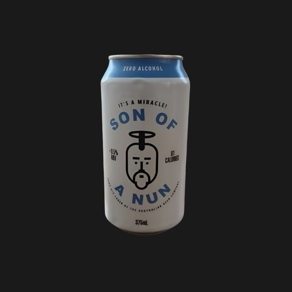 Son of a Nun Zero Alcohol Lager Beer - Non Alcoholic 375mL