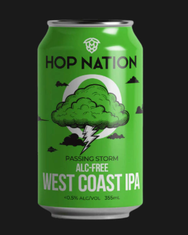 Hop Nation Non Alcoholic Passing Storm West Coast IPA - Non Alcoholic 355mL