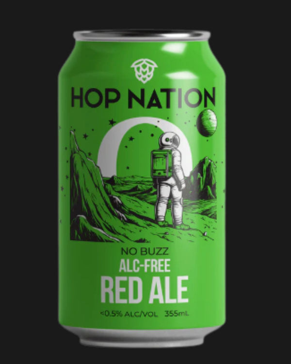 Hop Nation Non Alcoholic No Buzz American Red Ale - Non Alcoholic 355mL