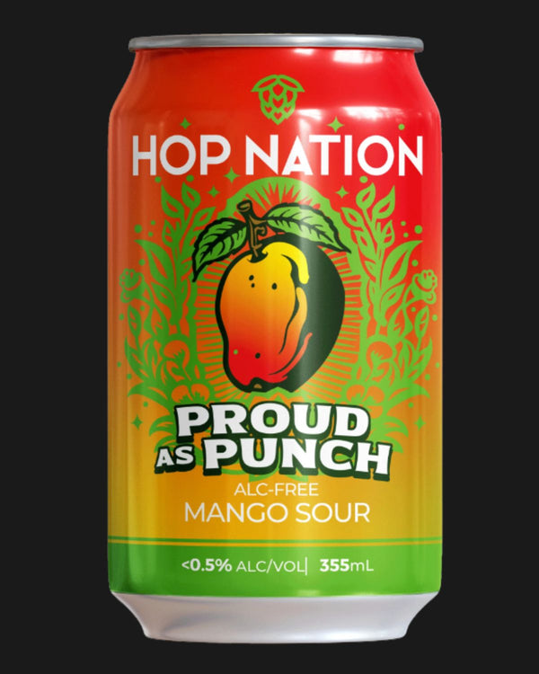 Hop Nation Non Alcoholic Proud as Punch Non-Alc Mango Sour - Non Alcoholic 355mL