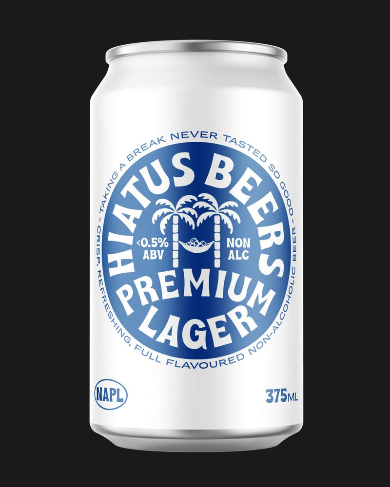 Hiatus Non Alcoholic Premium Lager  - Non Alcoholic 375mL