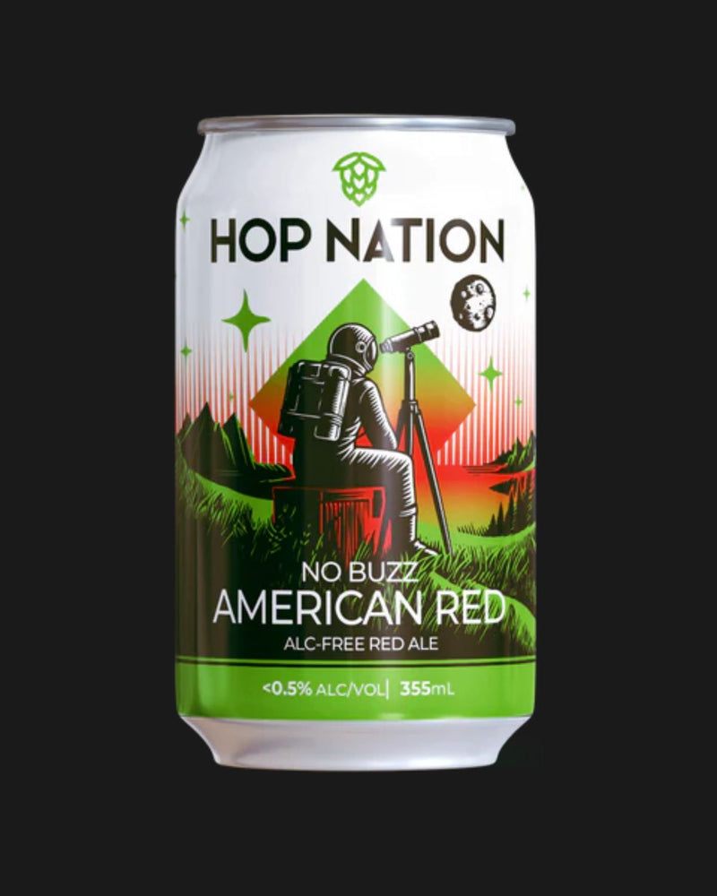 Hop Nation Non Alcoholic No Buzz American Red Ale - Non Alcoholic 355mL