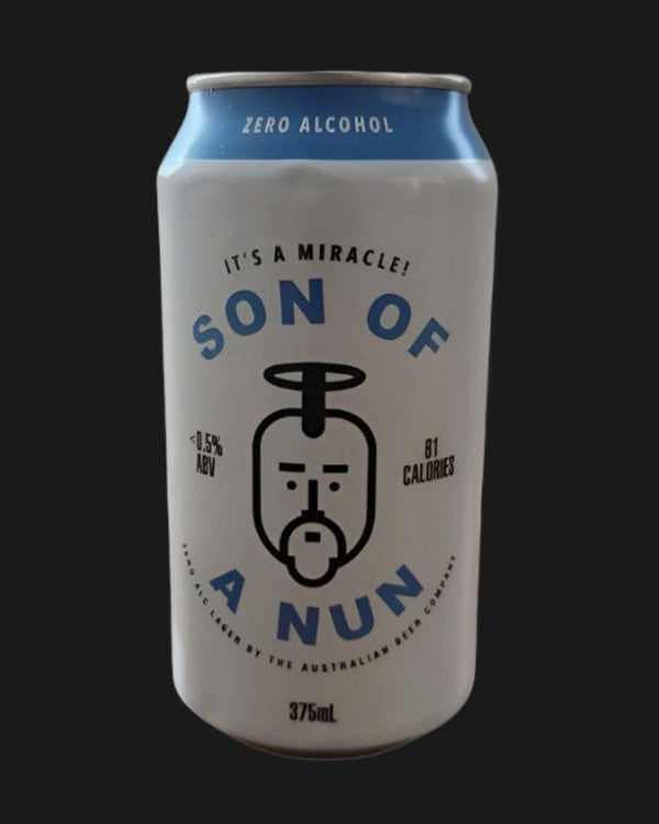 Son of a Nun Non Alcoholic Zero Alcohol Lager Beer - Non Alcoholic 375mL