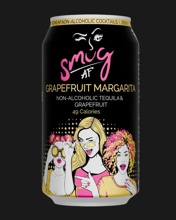 Smug AF Non Alcoholic Grapefruit Margarita Limited Edition - Non Alcoholic 250mL