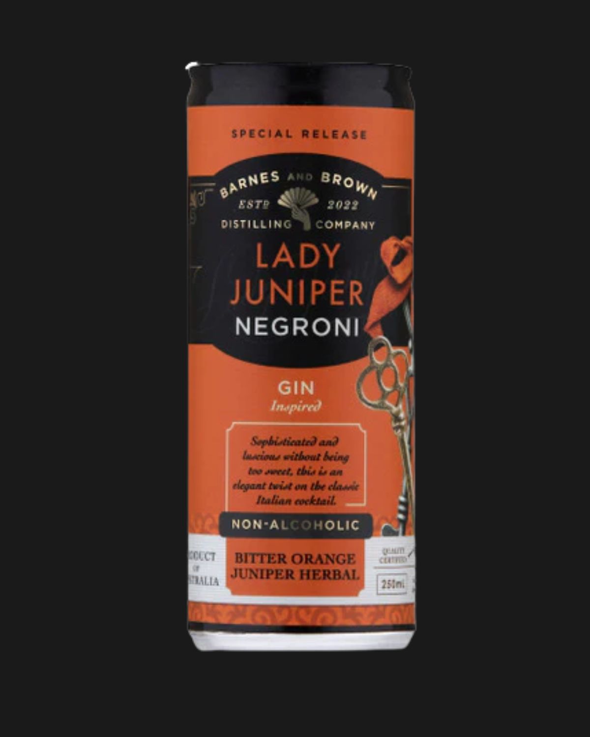 Barnes and Brown Lady Juniper Negroni Case - 250mL