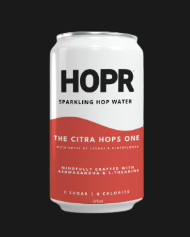 HOPR Non Alcoholic Sparkling Hop Water - The Citra Hops One Non Alcoholic 375mL