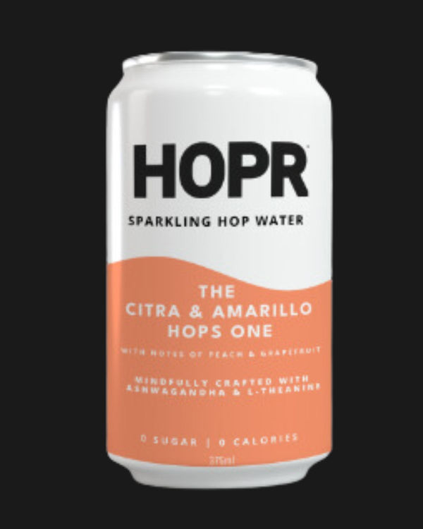 HOPR Non Alcoholic Sparkling Hop Water - The Citra & Amarillo Hops One Non Alcoholic 375mL