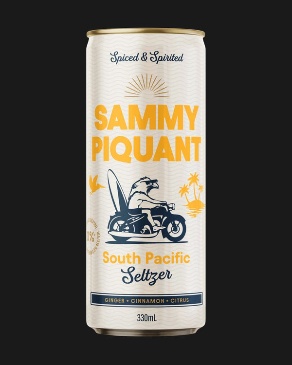 Sammy Piquant Non Alcoholic South Pacific Seltzer Premix Drinks - Non Alcoholic 250mL