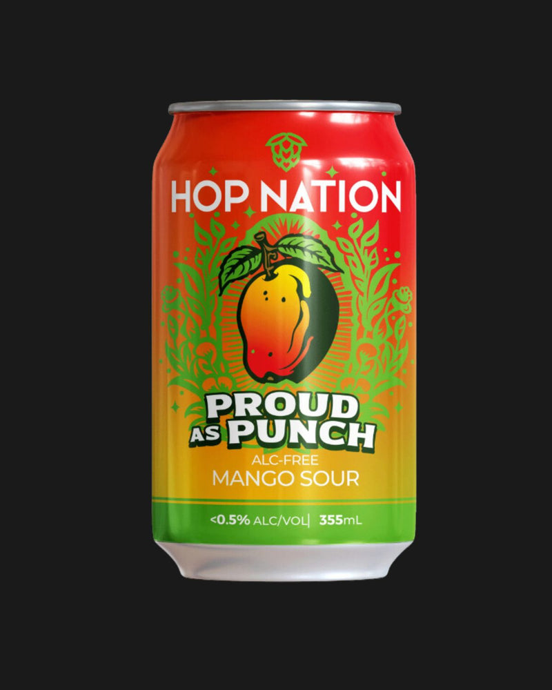 Hop Nation Non Alcoholic Proud as Punch Non-Alc Mango Sour Beer - Non Alcoholic 355mL