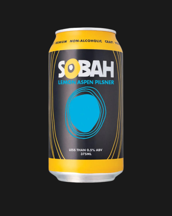 SOBAH #1  Non Alcoholic Lemon Aspen Pilsner Beer - Non Alcoholic 330mL