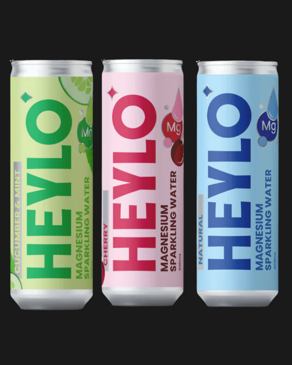 HEYLO Non Alcoholic Magnesium Sparkling Water -  The Mixed Pack Non Alcoholic 3, 6, 12, 24x300mL
