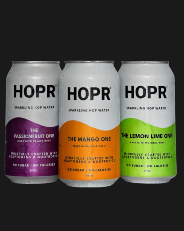HOPR Non Alcoholic Sparkling Hop Water -  The Tropical One Non Alcoholic 6, 12, 18, 24x375mL