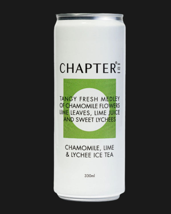 Chapter Tea Non Alcoholic Chamomile, Lime & Lychee Iced Tea - Non Alcoholic 330mL