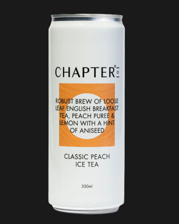 Chapter Tea Non Alcoholic Classic Peach Iced Tea - Non Alcoholic 330mL