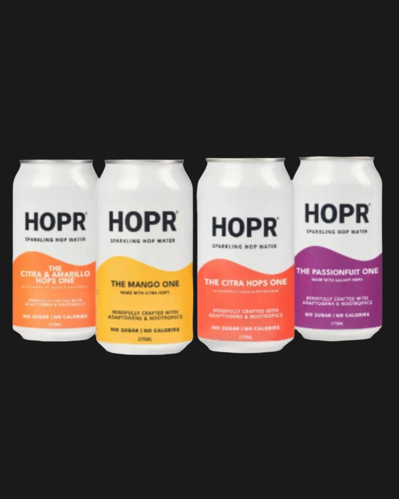 HOPR Non Alcoholic Sparkling Hop Water -  The Sampler Mixed One Non Alcoholic 375mL