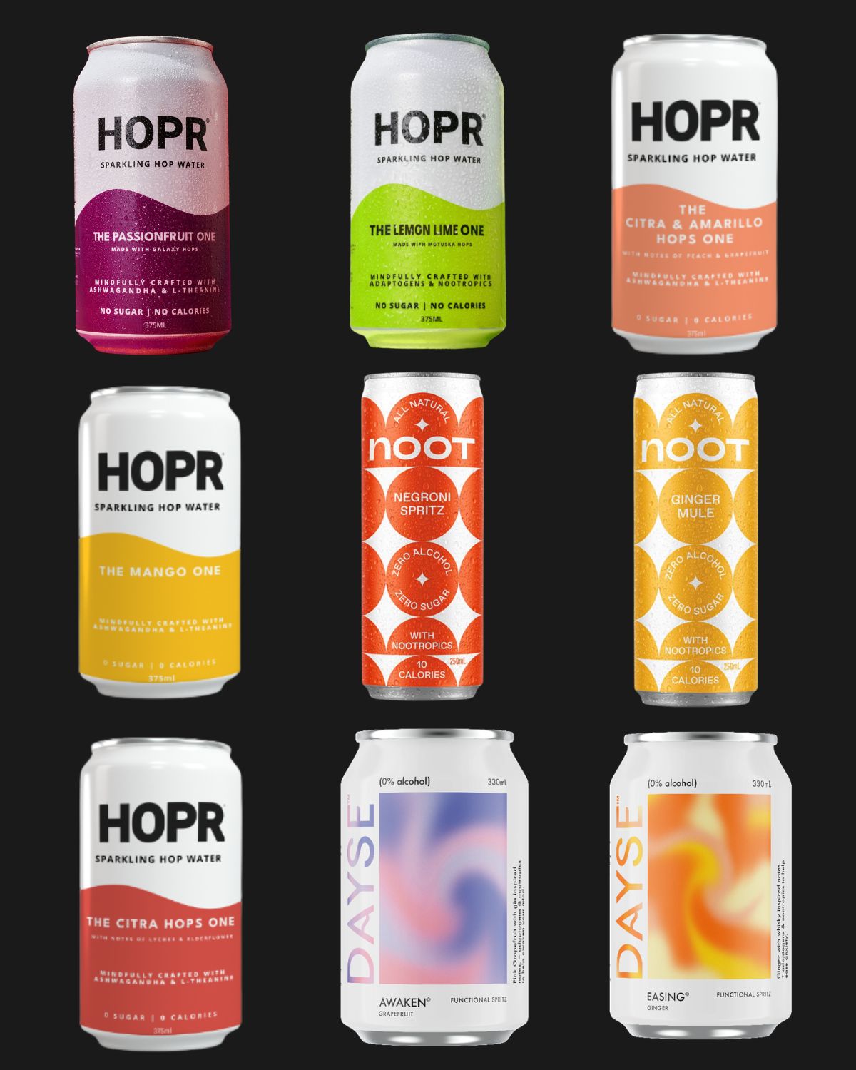 HOPR, DAYSE & NOOT Mixed 9 Pack - 250mL