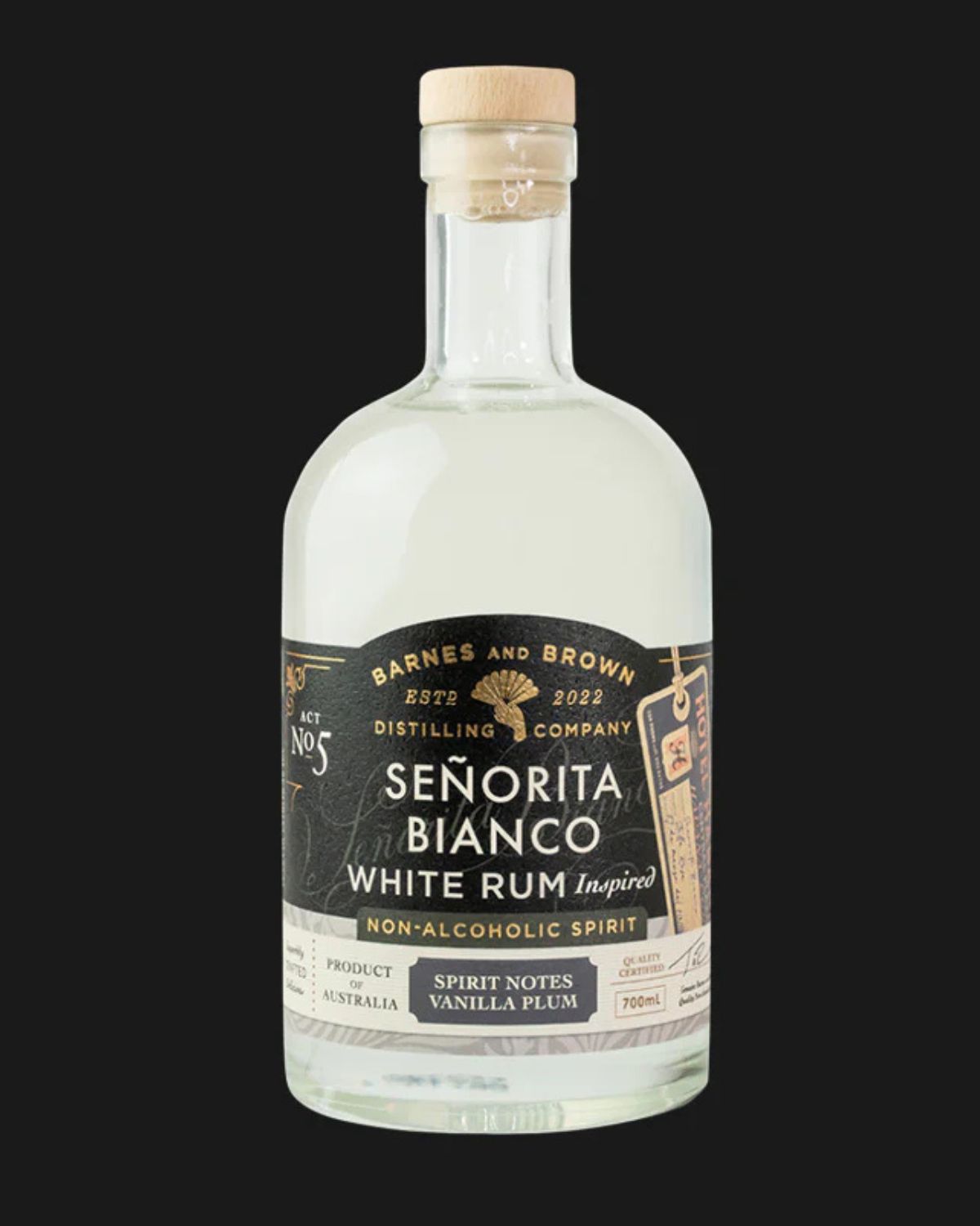 Barnes and Brown Senorita Bianco White Rum - 700mL