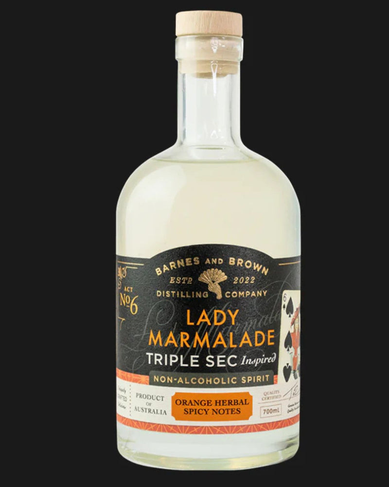 Barnes and Brown Non Alcoholic Lady Marmalade Triple Sec - Non Alcoholic 700mL