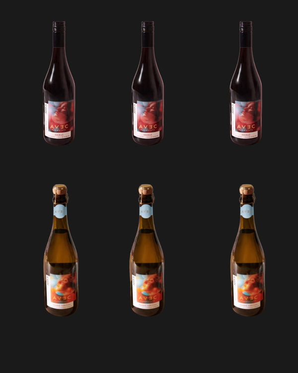 Altina Non Alcoholic AVEC FlowState Mango Spritzer & Shiraz Functional Wine Mixed Pack - Non Alcoholic 6x750mL