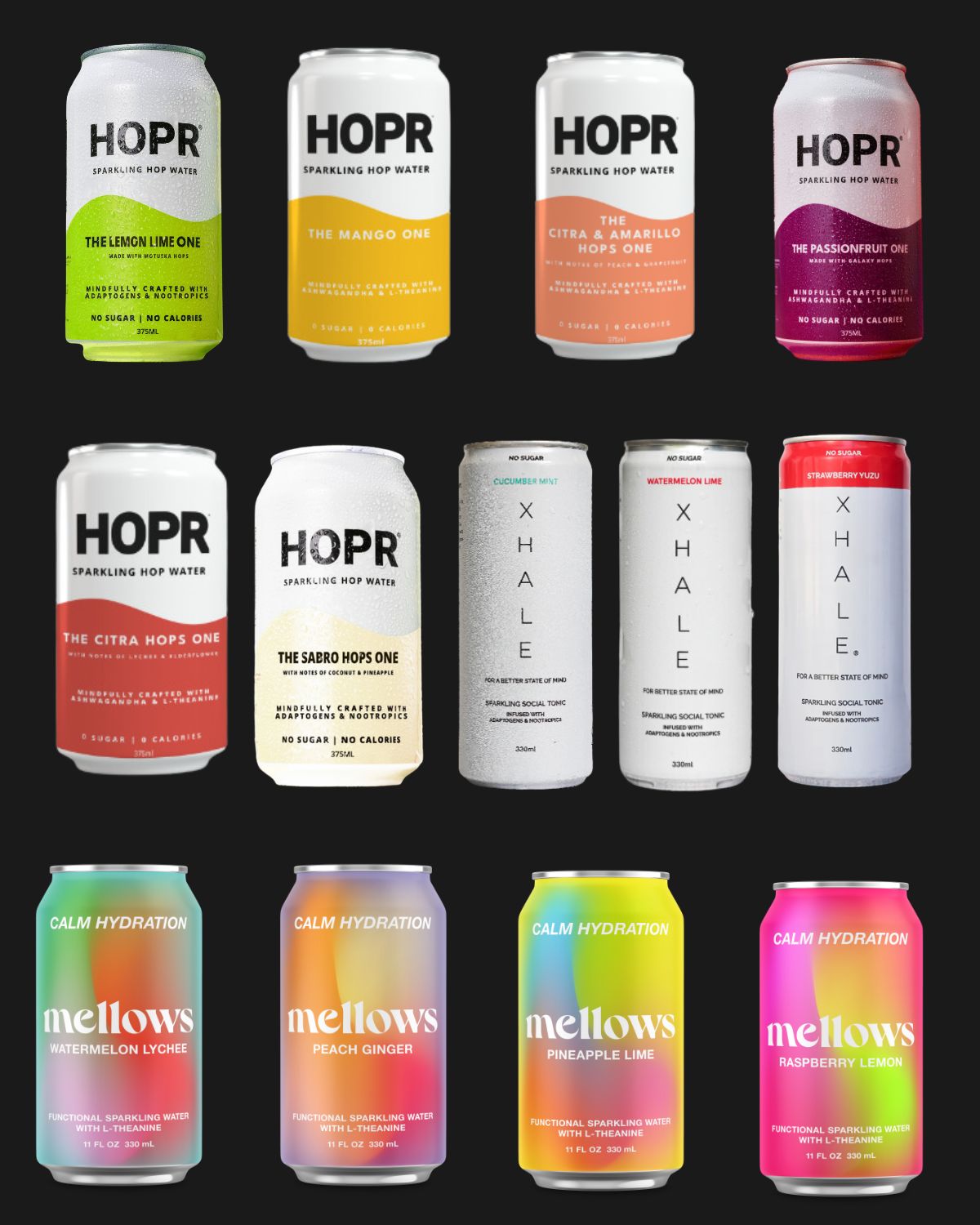 HOPR, XHALE & MELLOWS Mixed 13 Pack - 330 -375mL