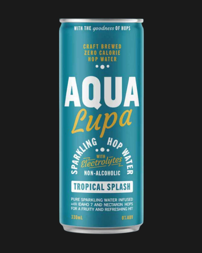 Wayward Brewing Non Alcoholic Aqua Lupa - Tropical Splash Sparkling Hop Water - Non Alcoholic 330mL