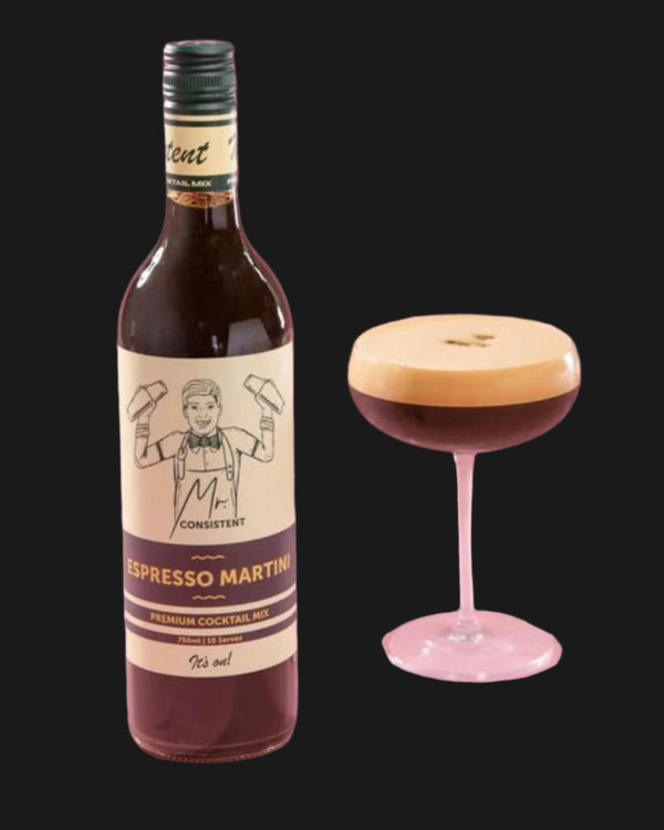 Mr Consistent Non Alcoholic Espresso Martini Cocktail Mixer - Non Alcoholic 750mL