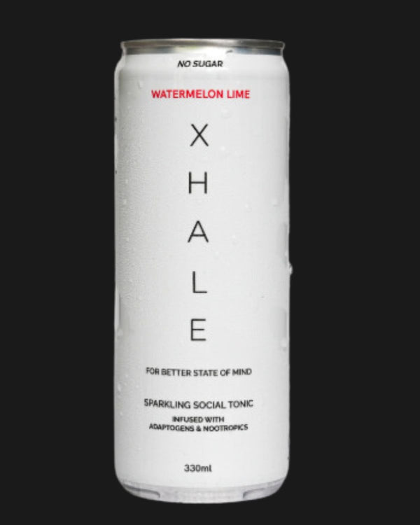 XHALE Non Alcoholic Sparkling Social Tonic -  Watermelon Lime Non Alcoholic 330mL