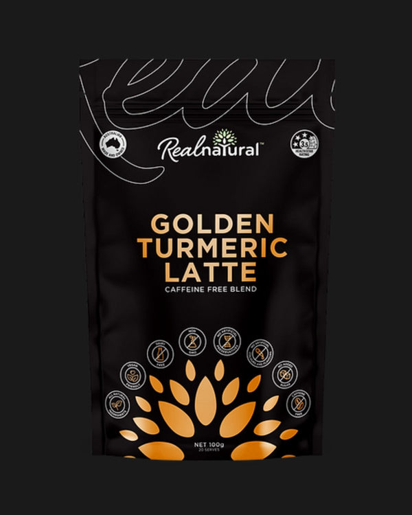 REAL NATURAL GOLDEN TURMERIC LATTE - NON ALCOHOLIC 100G