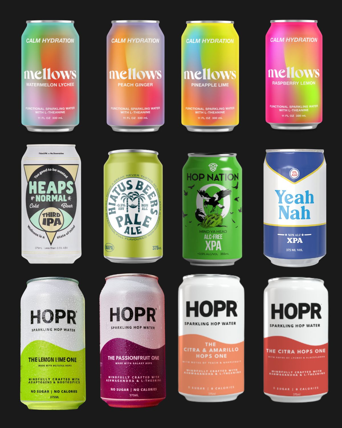 XPA, IPA, Lager, Mellows & HOPR Mixed 12 Pack - 375mL