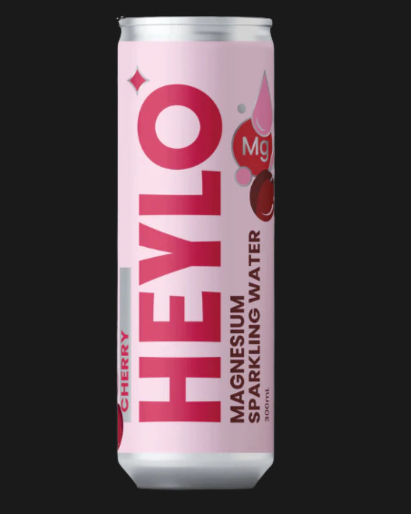 HEYLO Non Alcoholic Magnesium Sparkling Water -  Sleep Cherry 300mL
