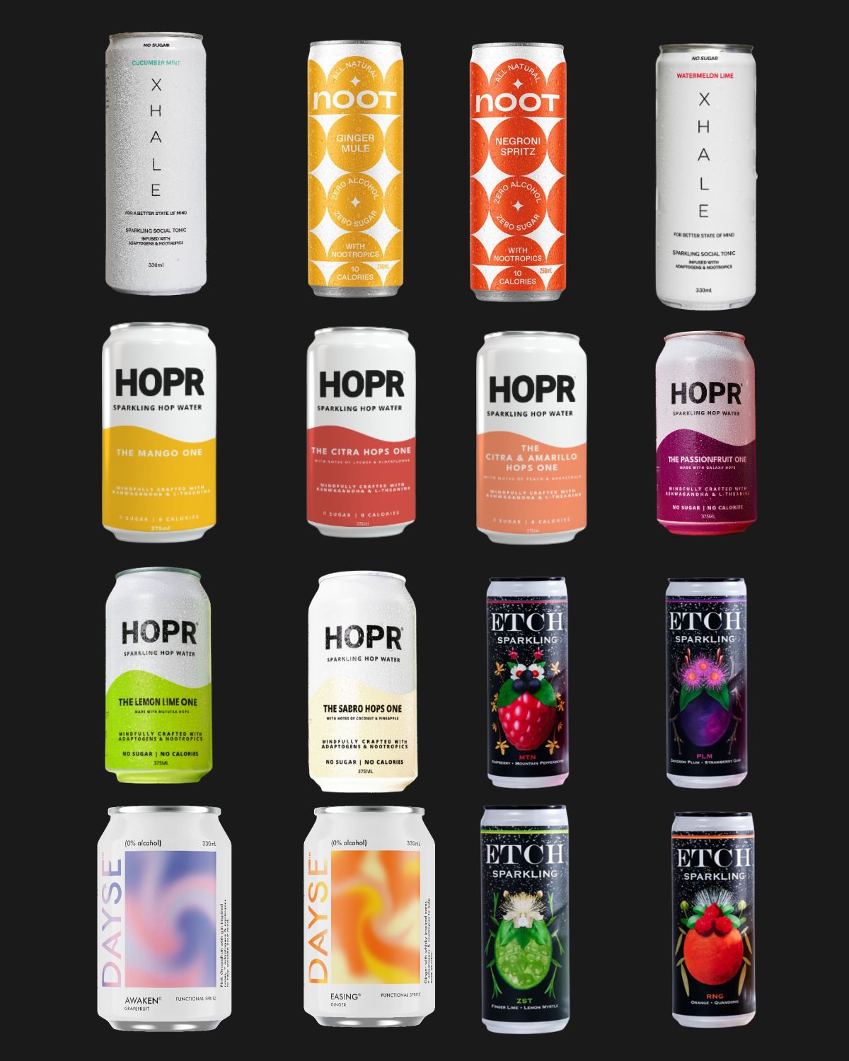 HOPR, DAYSE, NOOT & ETCH Mixed 16 Pack - 250-375mL