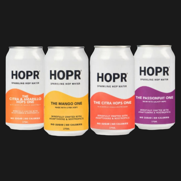 HOPR Sparkling Hop Water -  The Sampler Mixed One Non Alcoholic 375mL