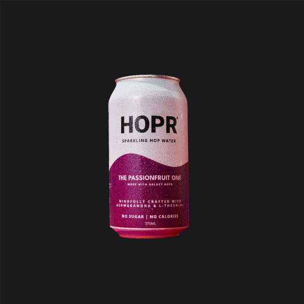 HOPR Sparkling Hop Water -  The Passionfruit One Non Alcoholic 375mL