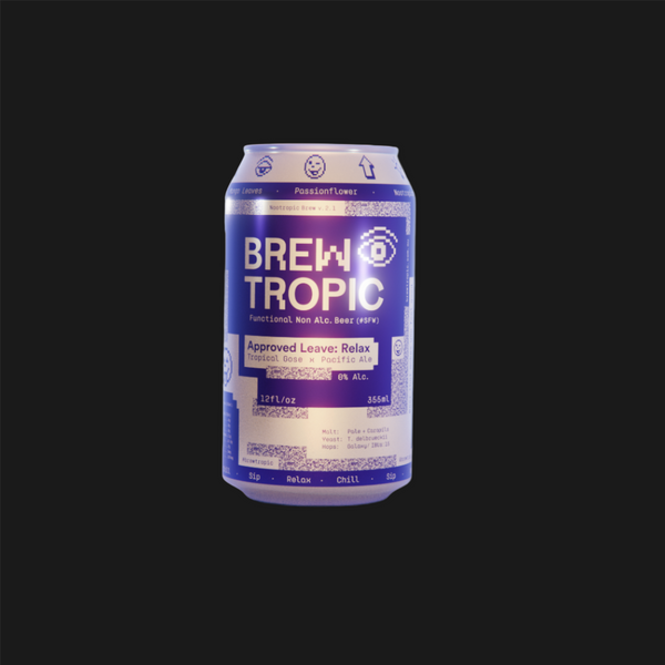 Brewtropics | Approved Leave | Tropical Sour | Functional Beer - Non Alcoholic 330mL