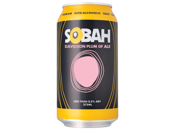 SOBAH Davidson Plum Gluten Free Ale Beer - Non Alcoholic 330mL