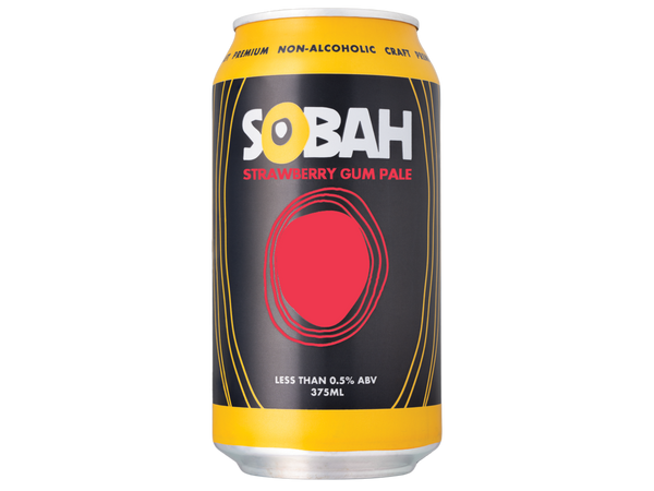 SOBAH Strawberry Gum Pale Beer - Non Alcoholic 330mL
