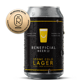 Beneficial Beer Co. Stone Cold Lager  Beer - Non Alcoholic 375mL