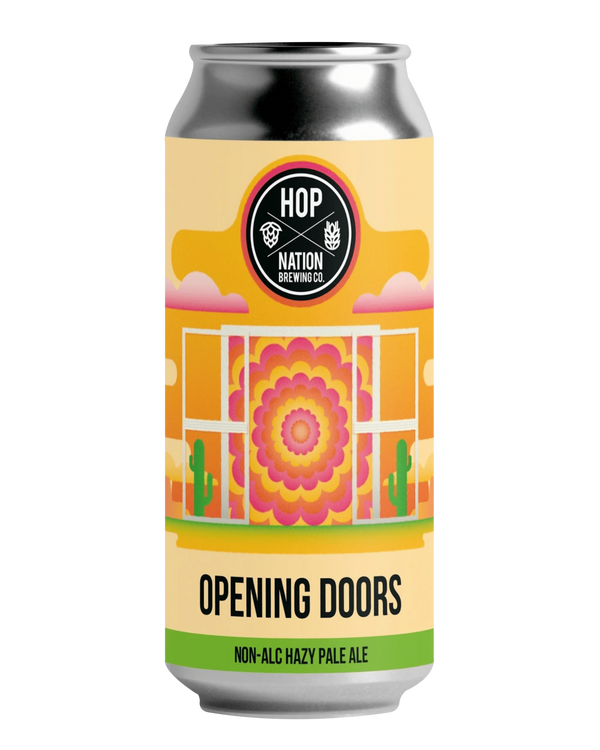 Hops Nation Opening Doors Hazy Pale Ale - Non Alcoholic 375mL