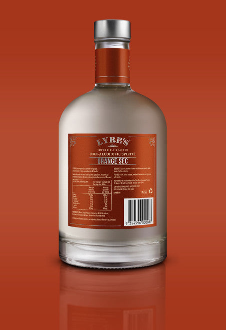 Lyre's Non Alcoholic Orange Sec - 700mL