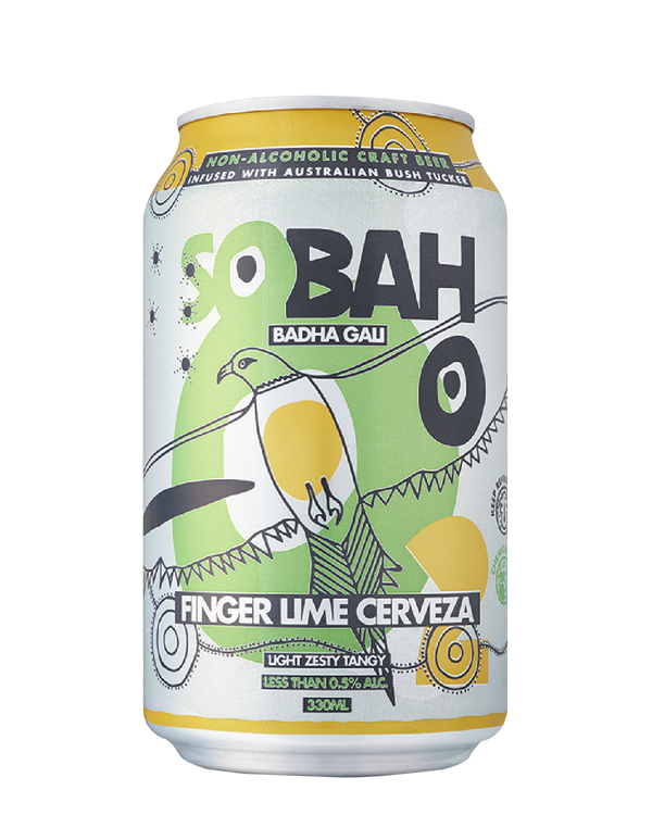 SOBAH #2 Finger Lime Cerveza Beer - Non Alcoholic 330mL