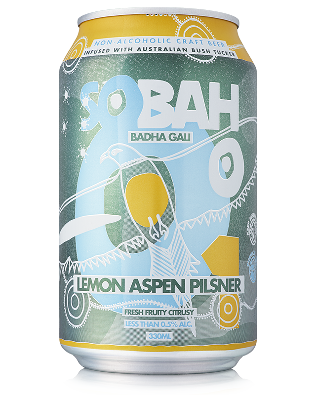 SOBAH #1 Lemon Aspen Pilsner Beer - Non Alcoholic 330mL